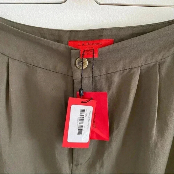 New L.K. BENNETT Melodie Charcoal Gray Straight Leg Dress Pants Size 8 $195 - Picture 5 of 8